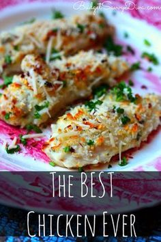 Best Chicken Recipe, Best Chicken Ever, Chicken Entrees, Parmesan Chicken, Chicken Main Dishes, Best Chicken, Poultry Recipes, Turkey Recipes, Main Dish Recipes