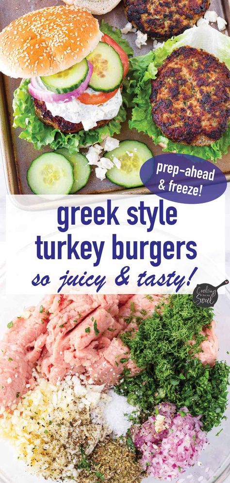 Tzatziki Turkey Burger, Greek Style Turkey Burgers, Greek Turkey Wrap, Spinach Feta Burgers Beef, Deconstructed Turkey Burger, Greek Turkey Burgers With Tzatziki Sauce, Mediterranean Turkey Burger, Greek Turkey Burger Recipes, Greek Burgers Turkey