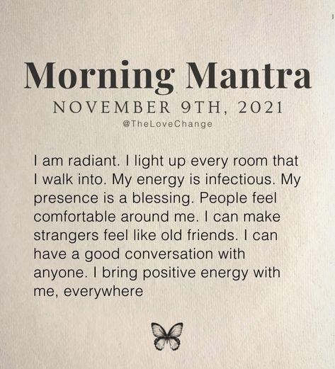 Morning Mantra, Gratitude Affirmations, Daily Positive Affirmations, Morning Affirmations, Self Love Affirmations, Positive Self Affirmations, Love Affirmations, Manifestation Affirmations, New Energy