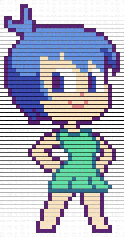 Vice-Versa - Joie Grille Pixel Art, Pixel Art Minecraft, Image Pixel Art, Modele Pixel Art, Fuse Bead Patterns, Easy Pixel Art, Pixel Art Templates, Perler Art, Pixel Drawing