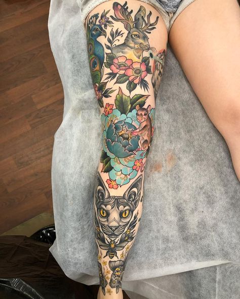 Covered In Tattoos, 42 Tattoo, Vintage Tattoos, Leg Sleeve Tattoo, Knee Tattoo, Tattoo Blog, Great Tattoos, Vintage Tattoo, Skin Art