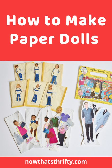 Are you looking for a fun and affordable toy? Create your own DIY paper dolls! Learn how to make paper dolls with our easy tutorial. #crafts #diyprojects #kidscrafts #papercrafts Diy For Birthday, Basic Crafts, Diy Paper Dolls, Custom Paper Dolls, Personalised Gifts Diy, Paper Dolls Diy, Paper People, Craft Card, Paper Crafts Card