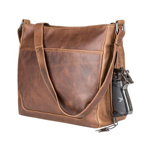 Concealed Carry Lydia Leather Crossbody - Gun Handbags Conceal And Carry Purse For Women, Concealed Carry Purse Pattern, Concealed Carry Bags, Concealed Carry Handbags, Concealed Carry Purse, Purse Accessories, Leather Key, Shoulder Purse, Bags Accessories