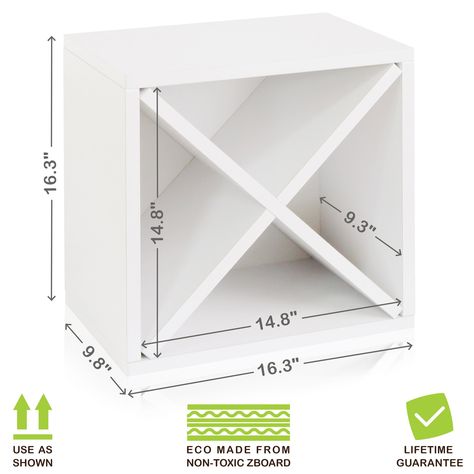 Wine storage dims Wine Cube Diy, Diy Wine Cube Storage, Wine Rack Cube, Modular Wine Rack, Wine Rack Plans, Wine Cubes, Wooden Box Wine Rack, Stackable Wine Racks, Cube Table