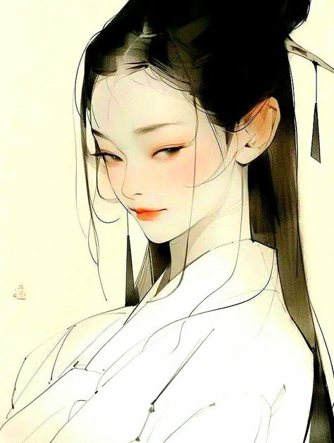 Anime Portrait Reference, Chinese Girl Drawing, Ancient China Art, متحف فني, Characters Aesthetic, Back At It Again, Anime Wall, Japon Illustration, Chinese Art Girl