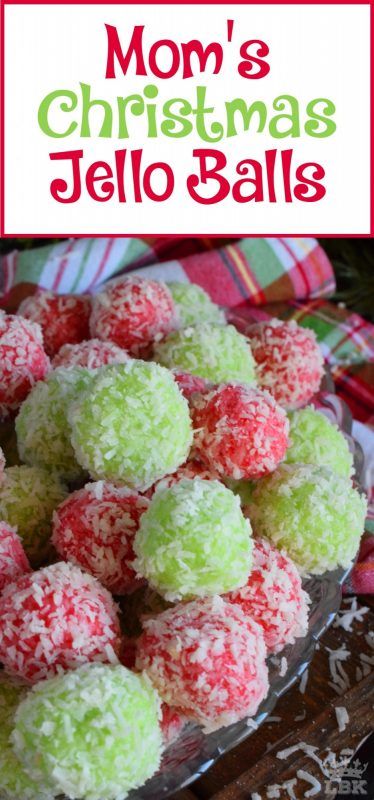 Christmas Jello Balls, Jello Balls, Easiest Cookies, Christmas Jello, Coconut Balls, Candy Recipes Homemade, Christmas Candy Recipes, Jello Recipes, Christmas Food Desserts