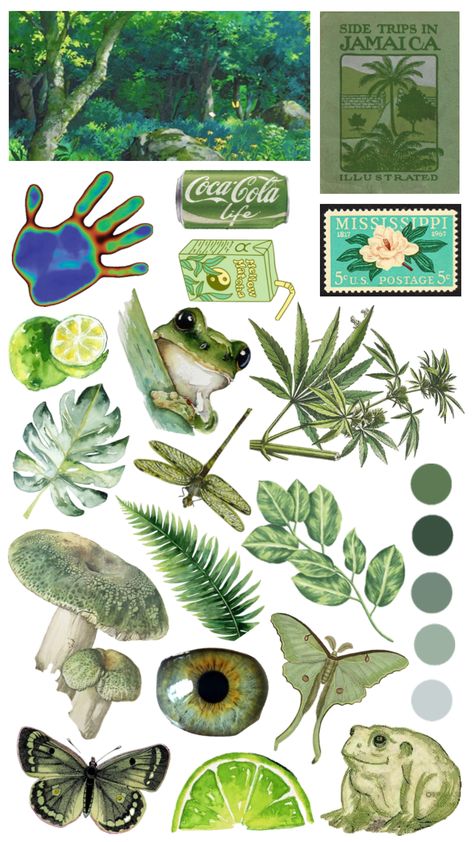 #greenaesthetic #green Cute Anniversary Gifts, File Decoration Ideas, Vintage Scrapbook Paper, Boho Art Drawings, Scrapbook Printing, Collage Scrapbook, Artsy Photos, Pinterest Diy Crafts, Green Sticker