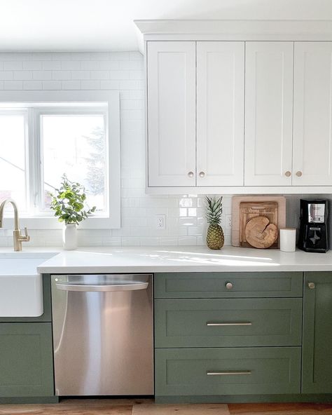 Sherwin Williams Cabinet Colors 2023, Retreat Sherwin Williams Kitchen, Barton Cottage, Charleston Kitchen, Acacia Haze, Clean Kitchen Design, Olive Kitchen, Olive Green Kitchen, Kitchen Cabinet Color