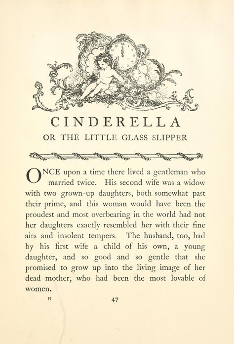 Framed. Find the original French version. http://www.pitt.edu/~dash/perrault06.html Cinderella Aesthetic, Seni Resin, Edmund Dulac, The Sleeping Beauty, Have Courage And Be Kind, Old Book Pages, Glass Slipper, Old Book, Pink Princess