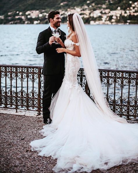 When you have all the reasons in the world to share a smile | Our beautiful #GLBride @nataliepack captivates our hearts wearing our #Tony… Tulle Wedding Gown, Galia Lahav, Couture Wedding Gowns, Couture Wedding, Trendy Wedding, Mermaid Dresses, Dream Wedding Dresses, Mermaid Wedding, Dream Dress