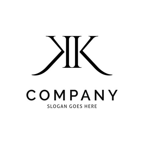 Initial Letter KK Icon Vector Logo Template Illustration Design Kk Logo Design, Kk Logo, Home Care Agency, Initials Logo, Company Slogans, Initial Letter, Initial Letters, Business Logo, Logo Templates