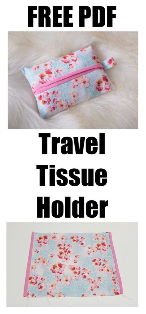 How To Sew A Tissue Pouch, Tissue Holder Sewing Pattern, Tissue Holders To Sew, Quilted Tissue Holder, Diy Travel Tissue Holder, Pocket Tissue Holder Diy, Fabric Tissue Holder Free Pattern, Travel Tissue Holder Free Pattern, Sew Tissue Holder