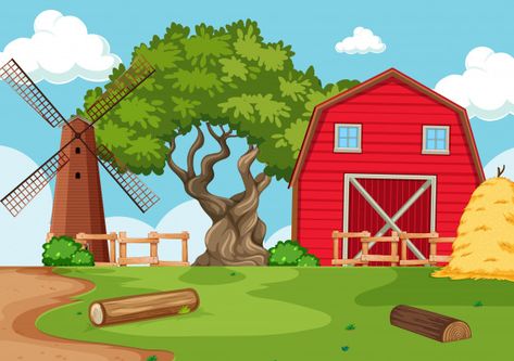 Fondo vacío naturaleza granja paisaje | Free Vector #Freepik #freevector Farm Scenery, Farm Cartoon, Forest Cartoon, Animal Activities For Kids, Retro Style Posters, Preschool Activities Toddler, Cute Bear Drawings, Kids Background, Theme Background