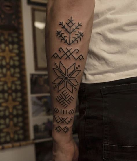 Baltic Symbols Lithuania Tattoo, Lithuanian Symbols, Latvian Signs, Baltic Symbols, Latvian Symbols, Slavic Tattoo, Ukrainian Tattoo, German Tattoo, Inspiring Tattoos