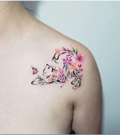 Tato Henna, Tattoos For Women Flowers, Tasteful Tattoos, Fancy Things, Cat Tattoo Designs, Tatuaje A Color, Elegant Tattoos, Dog Tattoo, Mom Tattoos