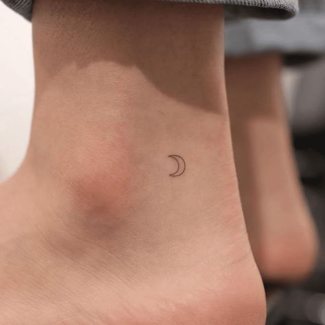 Save and follow for more ⭐ Moon Tattoo Ankle, Moon Ankle Tattoo, Tattoo Ankle, Ankle Tattoo, Moon Tattoo, Follow For More, Moon, Tattoos, Quick Saves