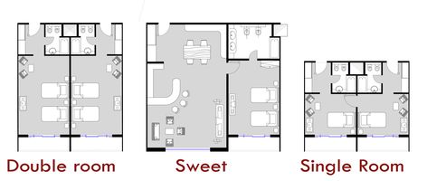 Image 5 of 13 from gallery of Father and Son Skyscraper / IAMZ Studio. hotel room plans 5 Star Hotel Bedroom Design, Small Double Bedroom, Home Layout Design, Suite Room Hotel, Hotel Room Plan, Hotel Room Design Plan, Hotel Bedroom Design, Boutique Hotel Room, Hotel Floor Plan