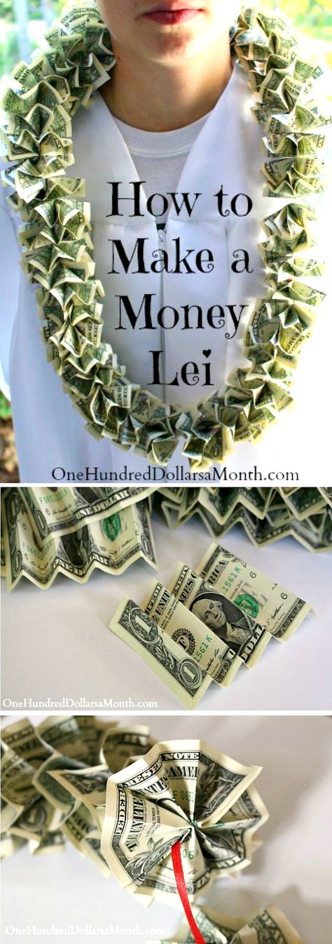 Graduation Money Lays Dollar Bills, Money Leighs For Graduation, Graduation Money Necklace Dollar Bills, Graduation Money Garland Necklace, Ti Leaf Money Lei, Money Lanyard Graduation, Money Lies For Graduation Diy, Grad Money Leis, College Graduation Leis