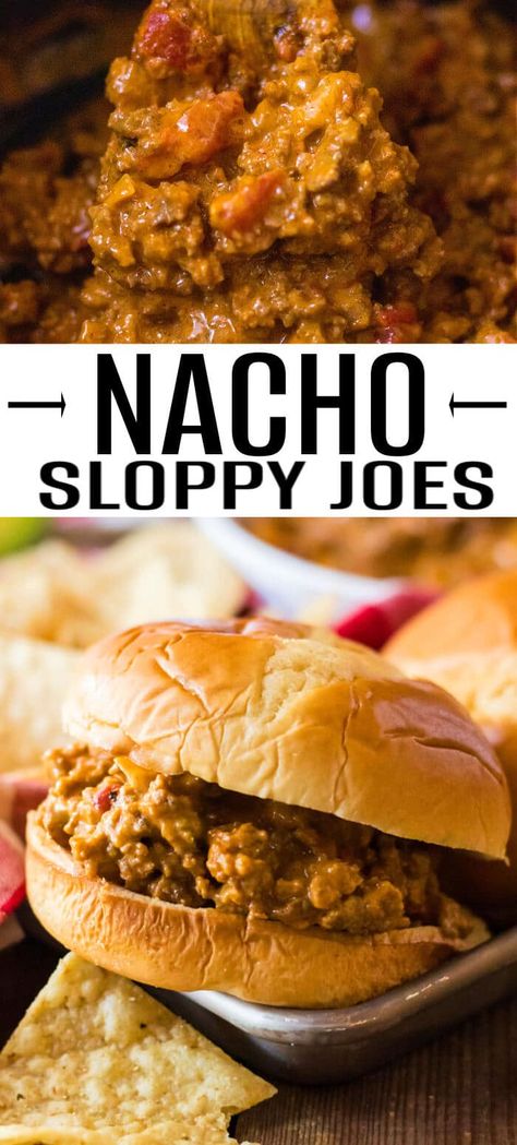 Sloppy Jane Recipe, Crockpot Nachos, Beef Taco Seasoning, Ground Beef Taco Seasoning, Sloppy Joe Recipe, Ground Beef Taco, Cheesy Nachos, Homemade Nachos, Beef Taco