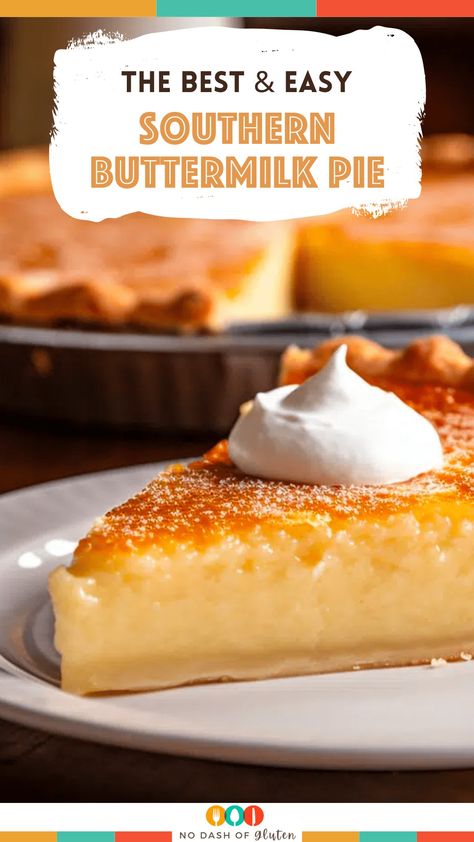 Discover the joy of baking with this classic Southern Buttermilk Pie recipe! Rich, tangy, and heartwarmingly delicious, it's perfect for family gatherings or a cozy night in. With simple ingredients and easy steps, you're just an hour away from indulging in this American favorite. Try it today and share the love! Click the link for the full recipe. Southern Buttermilk Pie, Custard Pies, Buttermilk Pie Recipe, Southern Pies, Chess Pie Recipe, Pies Recipes, Buttermilk Pie, Chess Pie, Buttermilk Recipes