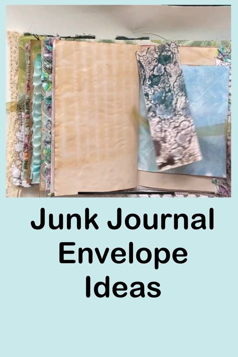 Junk journal Envelope decorating  after putting your signatures in, what to do with the little flap side Window Envelope Junk Journal, Junk Journal Ideas Inspiration Envelopes, Junk Journal Envelope Ideas, Envelope Junk Journal, Junk Journal Ideas, Window Envelopes, How To Make An Envelope, Journal Scrapbook, Mailing Envelopes