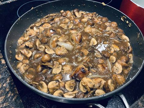 Mushrooms And Gravy, Mushrooms Gravy, One Pan Sausage, Pan Sausage, Sausage Gravy Recipe, Stuffed Portabella Mushrooms, Turkey Gravy, Mushroom Gravy, Mushroom And Onions