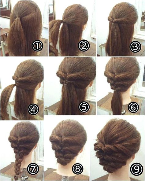 Easy Updos For Medium Hair, Easy Hairstyles Quick, Up Dos For Medium Hair, Fishtail Braid, Long Hair Updo, Hair Tutorials Easy, Peinados Fáciles Para Cabello Corto, Cool Braids, Easy Braids