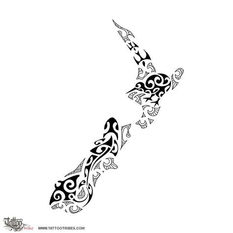 New Zealand Tattoo Ideas, New Zealand Symbols, New Zealand Tattoo, Maori Tattoos, Polynesian Tattoo Designs, Maori Tattoo Designs, Shape Tattoo, Maori Designs, Omerta Tattoo