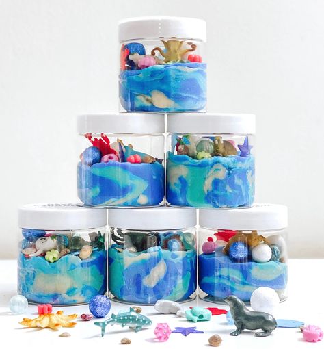 20 Unique Party Favors for Kids | Baby Chick Ocean Themed Party Favors, Ocean Party Favors, Underwater Theme Party, Fishing Party Favors, Playdough Party, Pirate Party Favors, Summer Party Favors, Ocean Theme Birthday, Birthday Favors Kids