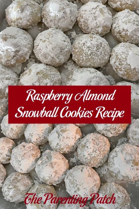 Raspberry Almond Snowball Cookies Recipe Almond Snowball Cookies, Snowball Cookies Recipe, Butter Spritz Cookies, Pecan Snowball Cookies, Chewy Ginger Cookies, Spritz Cookie Recipe, Ginger Cookie Recipes, Snowball Cookie Recipe, Monster Cookies Recipe