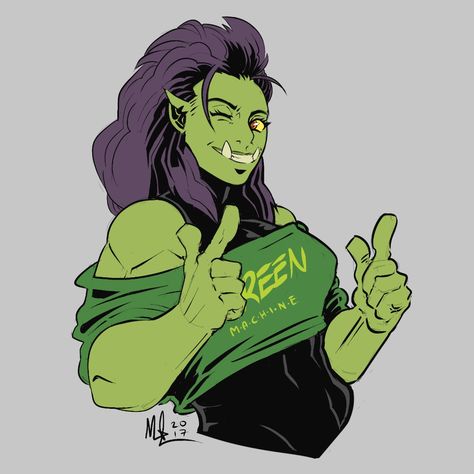 Female Ogre, Orc Female, Female Orc, Half Orc, Dnd Art, Modern Fantasy, Fantasy Rpg, Urban Fantasy, Character Design References