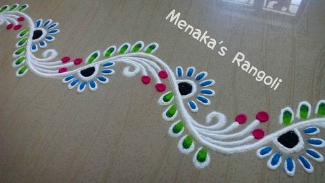 Well Rangoli Design, Rangoli Well, Vel Rangoli Design, Design Mehendi, Easy Rangoli Designs Videos, Border Rangoli, Very Easy Rangoli Designs, Rangoli Designs Photos, Rangoli Designs Simple Diwali