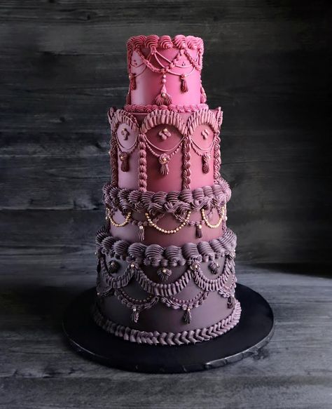 Victorian Cakes, Bolo Vintage, Belle Cake, Vintage Birthday Cakes, Big Cakes, Cake Trends, Cake Gallery, Fancy Cakes, Vintage Cake