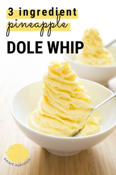 Pineapple Dole Whip, Dole Whip Recipe, Pineapple Whip, Desserts Snacks, Desserts Vegan, Dole Whip, S'mores, Frozen Treat, 3 Ingredient