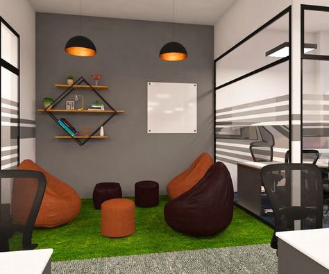 Office Relaxation Area, Office Brainstorming Room, Office Relaxing Area, Relax Zone Interior, Relaxing Space Office, Breakout Zone In Office, Informal Working Space, Employee Relaxation Room, Relaxation Space Ideas