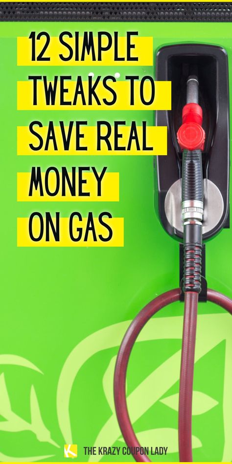 12 Tweaks to Make the Gas Pump Less Painful Gas Saving Tips, Summer Road Trips, How To Save Gas, Easy Hacks, Gas Pump, Best Money Saving Tips, The Krazy Coupon Lady, Krazy Coupon Lady, Gas Pumps