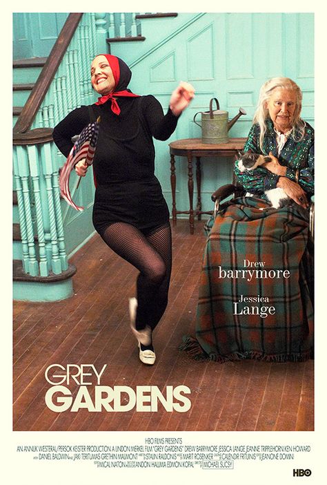 Grey Gardens Grey Gardens Movie, Garden Drawing, Grey Gardens, Fav Movies, Cinema Posters, Drew Barrymore, Movies Showing, Cool Outfits, Sweater Dress