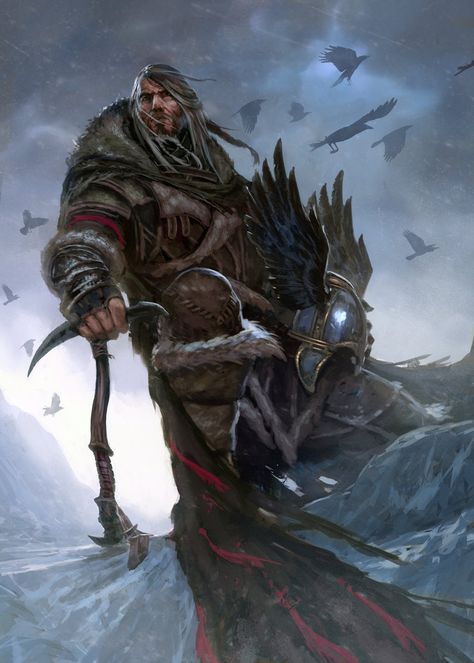 Mance Rayder by Diegogisbert Llorens. “'He was the best of us,' said the Halfhand, 'and the worst as well. Only fools like Thoren Smallwood despise the wildlings. They are as brave as we are, Jon. As strong, as quick, as clever. But they have no discipline. They name themselves the free folk, and each one thinks himself as good as a king and wiser than a maester. Mance was the same. He never learned how to obey.'" Mance Rayder, Asoiaf Characters, Game Of Thrones Artwork, World Of Ice And Fire, Fire Book, Hbo Game Of Thrones, Asoiaf Art, Gra O Tron, George R R Martin