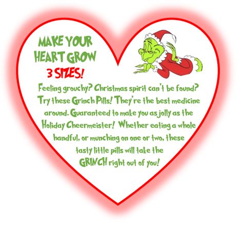 Cute Grinch Pill label! Grinch Pills, Cute Grinch, Grinch Crafts, Grinch Decorations, Grinch Christmas Party, Whoville Christmas, Grinch Party, Christmas Games For Kids, Christmas Grinch