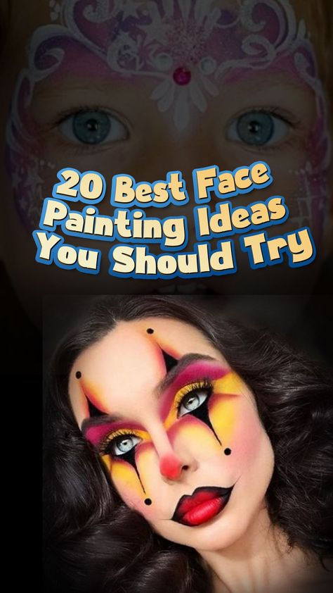 Whether you are looking for simple face painting ideas for kids or aesthetic face painting for adults, this article will bring some inspiration to rock the next party. Let’s take a look at our selected face painting ideas below which also you can try at home. From easy face painting for boys and girls to creepy halloween face paint art, we are sure you will be more inspired after reading this article. Let’s check this out! Easy Face Paint For Adults, Face Painting Ideas Adults, Halloween Face Painting Ideas For Adults, Costume With Face Paint, Painted Faces For Halloween, Face Paint Costumes For Women, Easy Face Paint For Halloween, Adult Halloween Face Paint Ideas, Facepainting Ideas Adults