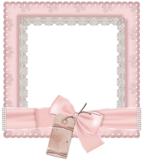 Cute Pink Transparent  Frame Photo Png, Cute Frames, Pink Frames, Borders And Frames, Graphic Design Projects, Baby Scrapbook, Cute Photos, Cute Pink, Photo Frames