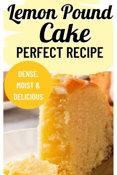 This moist lemon pound cake recipe uses both lemon zest and fresh lemon juice. Bake in a decorative bundt pan and top with a bright, tangy lemon glaze! A moist lemon pound cake with easy lemon glaze recipe! Lemon Juice Cake Recipe, German Pound Cake Recipe, Easy Lemon Glaze, Moist Lemon Pound Cake, Italian Lemon Pound Cake, Lemon Glaze Recipe, Lemon Bundt Cake Recipe, Lemon Cookies Easy, Gluten Free Lemon Bars