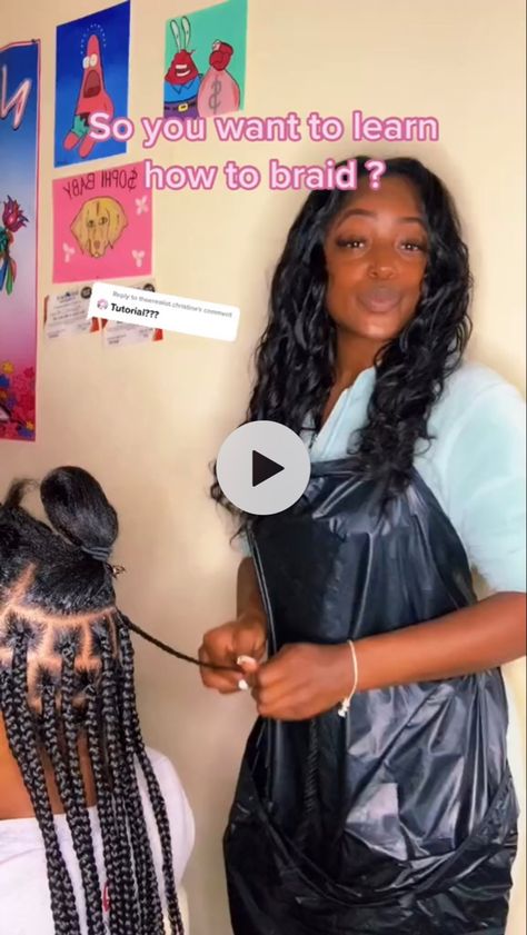 So you want to learn how to braid? Well i have the perfect video for you! How To Make Braids, Perfect Video, Hype Hair, How To Braid, Braiding Your Own Hair, Perfect Gif, Braid Tutorial, Braid Hair, Like Subscribe