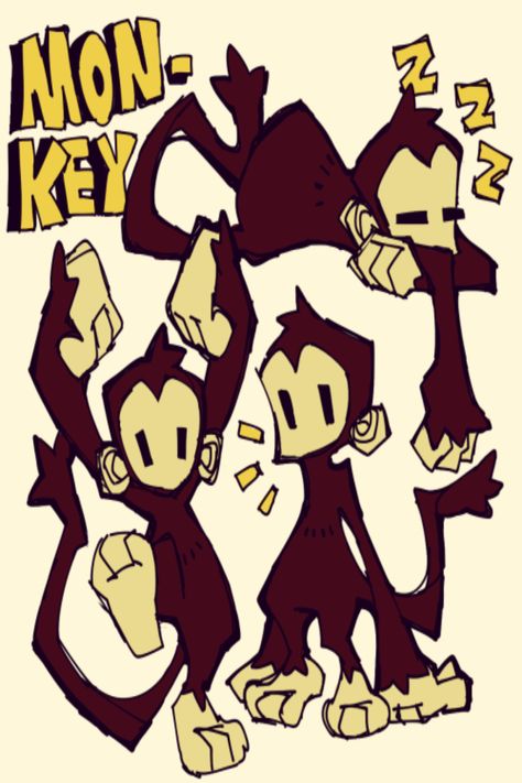 The Noodle, Monkeys, Key, Animals, Art