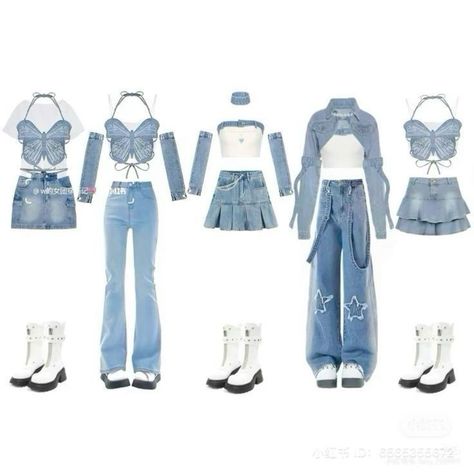 Korean Fashion Kpop Inspired Outfits, Korean Outfits Kpop, Kpop Concert Outfit, Korean Fashion Kpop, Preformance Outfits, Fashion Top Outfits, Easy Trendy Outfits, Kpop Fashion Outfits, Performance Outfit