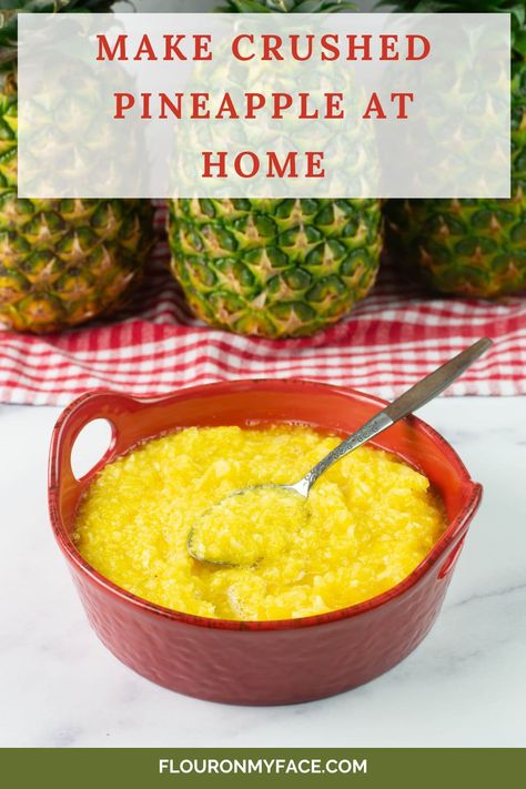 How to Make Crushed Pineapple Pineapple Core, Pineapple Drinks, Pot Recipes Easy, Easy Freezer Meals, Pineapple Recipes, Alfredo Sauce Recipe, Crushed Pineapple, Dehydrator Recipes, Crockpot Recipes Easy