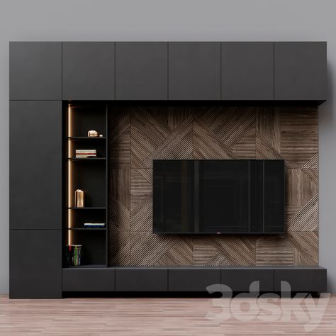 Tv Fal, Tv Unit Design Modern, Tv Unit Decor, Modern Tv Wall Units, Tv Unit Furniture, Tv Cabinet Design, Modern Tv Units, Modern Tv Wall, Wall Tv Unit Design