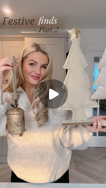 Ashley Cassidy on Instagram: "✨Festive Finds Part 2 ✨ I’m back for part 2 of sharing some of this years Christmas decor finds! Would love to know your thoughts and fave pieces! 💭 😍 Mini stocking and Plush Trees @bentsgardenhome White fur stocking @bm_stores @ebay_uk Rustic cow bell #christmashaul #christmasdecor #christmasornament #christmasstockings #saveorsplurge #dupes #highstreethome #christmasdecor #christmasdecorating #festiveseason #therangeuk #shakerkitchen #bentshomeandgarden #christmasdecor #neutralhomedecor #christmasdecorideas" Christmas Cow Bells Decor, Cow Bell Christmas Decor, Christmas Cow Bells, Rustic Bells Decor Christmas Decorations, Cow Bells Christmas Decor, Cow Bells Decoration, Cow Bell Decor, Christmas Haul, Mini Stockings