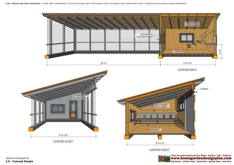 Poultry Farm Buildings, Large Chicken Coop Plans, Reban Ayam, Build A Chicken Coop, Chicken Shed, Cow House, Build A Shed, Backyard Chicken Coop Plans, Diy Chicken Coop Plans