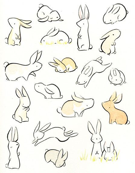 Cute Rabbits Drawings, Rabbit Cute Drawing, Eloise Narrigan, Rabbit Doodles, Doodle Rabbit, Cute Rabbit Drawing, Rabbit Doodle, Hase Tattoos, Bunny Doodle